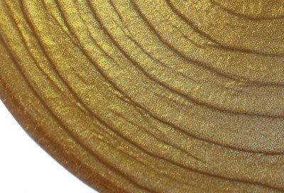 Above Counter Glass Vessel Basin - Golden