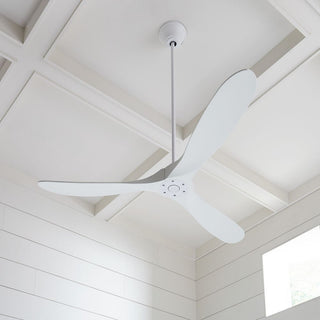 Maverick 3 Blade Outdoor Ceiling Fan Matte White Matte White Contemporary
