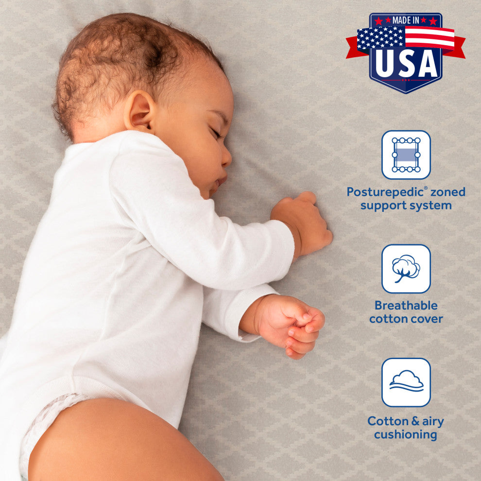 Sealy Baby Posturepedic Grow 2-Stage Crib and Toddler Mattress