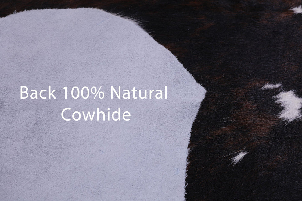 Organic Natural Hair-On Cowhide Area Rug 6' 11" X 6' 7" C1469