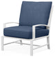 Bristol Canvas Flax In Spectrum Indigo Outdoor Club Chair
