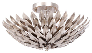 Broche 4 Light Antique Silver Ceiling Mount