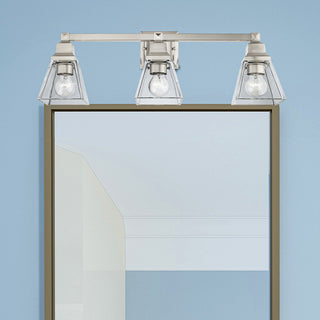 Livex Lighting Mission 3 Light Brushed Nickel Vanity Sconce