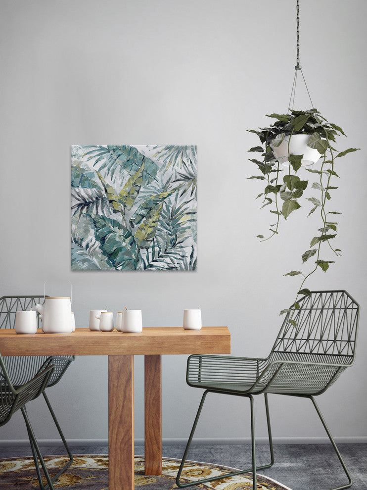 "Blissful" Painting Print on Wrapped Canvas, 18"x18"