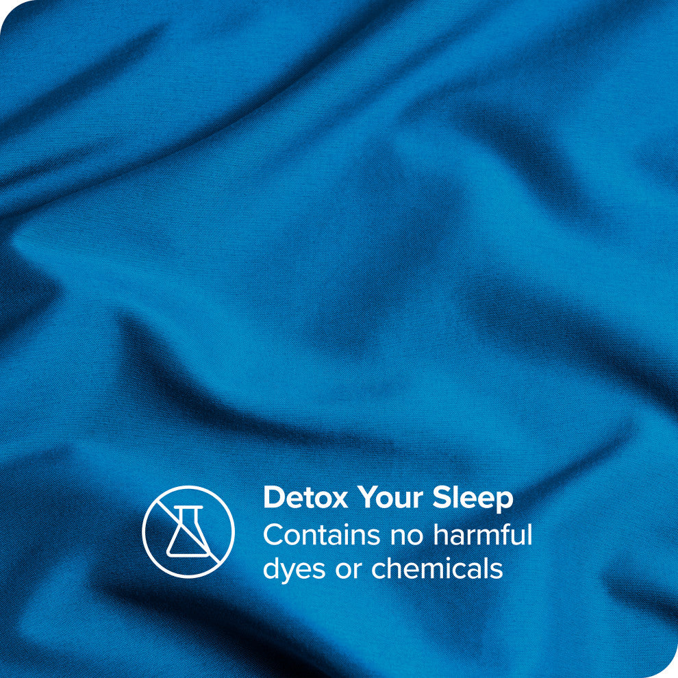 Bare Home Microfiber Pillowcases - Set of 2, Medium Blue, King