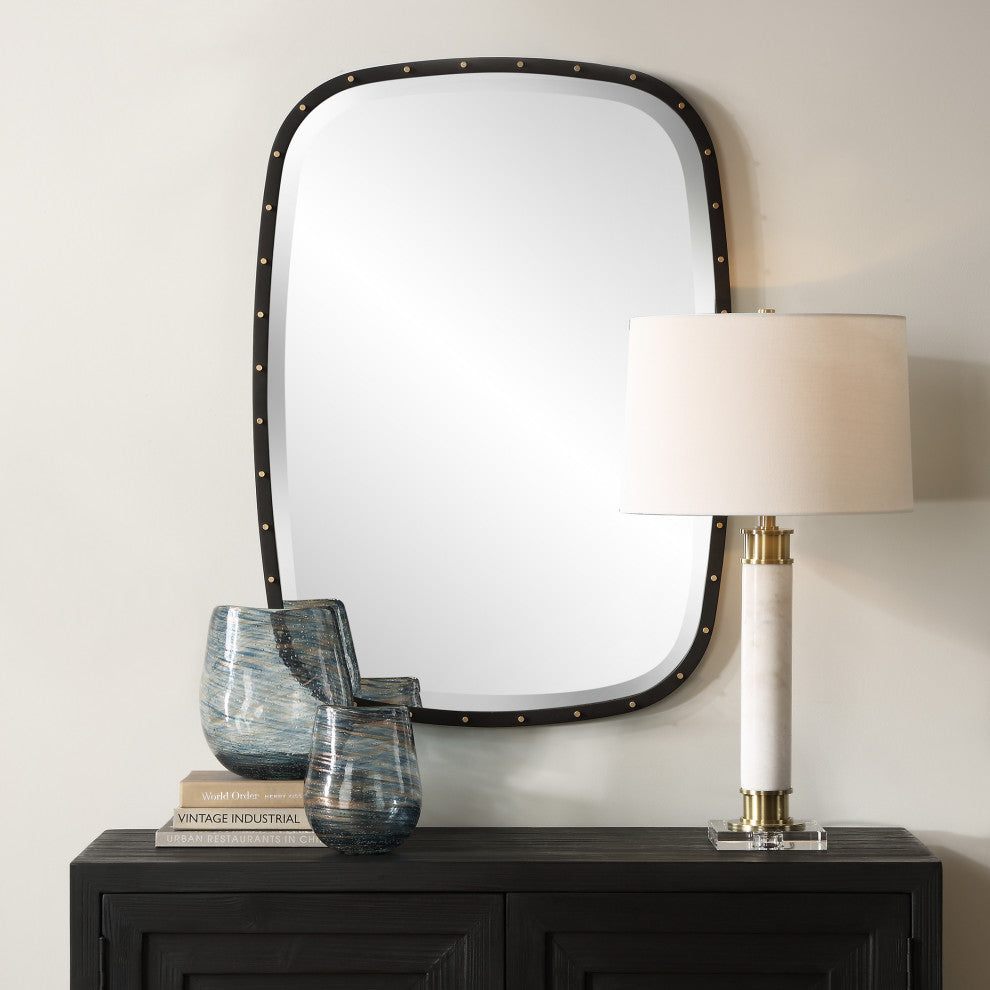 Uttermost - 09967 - Mirror - Benedo - Matte Black Iron