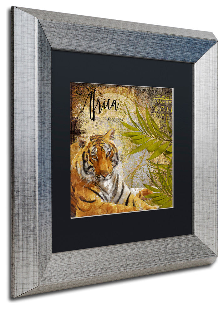 Color Bakery 'Taste Of Africa II', Silver Frame, Black Mat, 11x11
