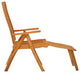 Folding Patio Chairs with Footrests 2 pcs Solid Wood Eucalyptus