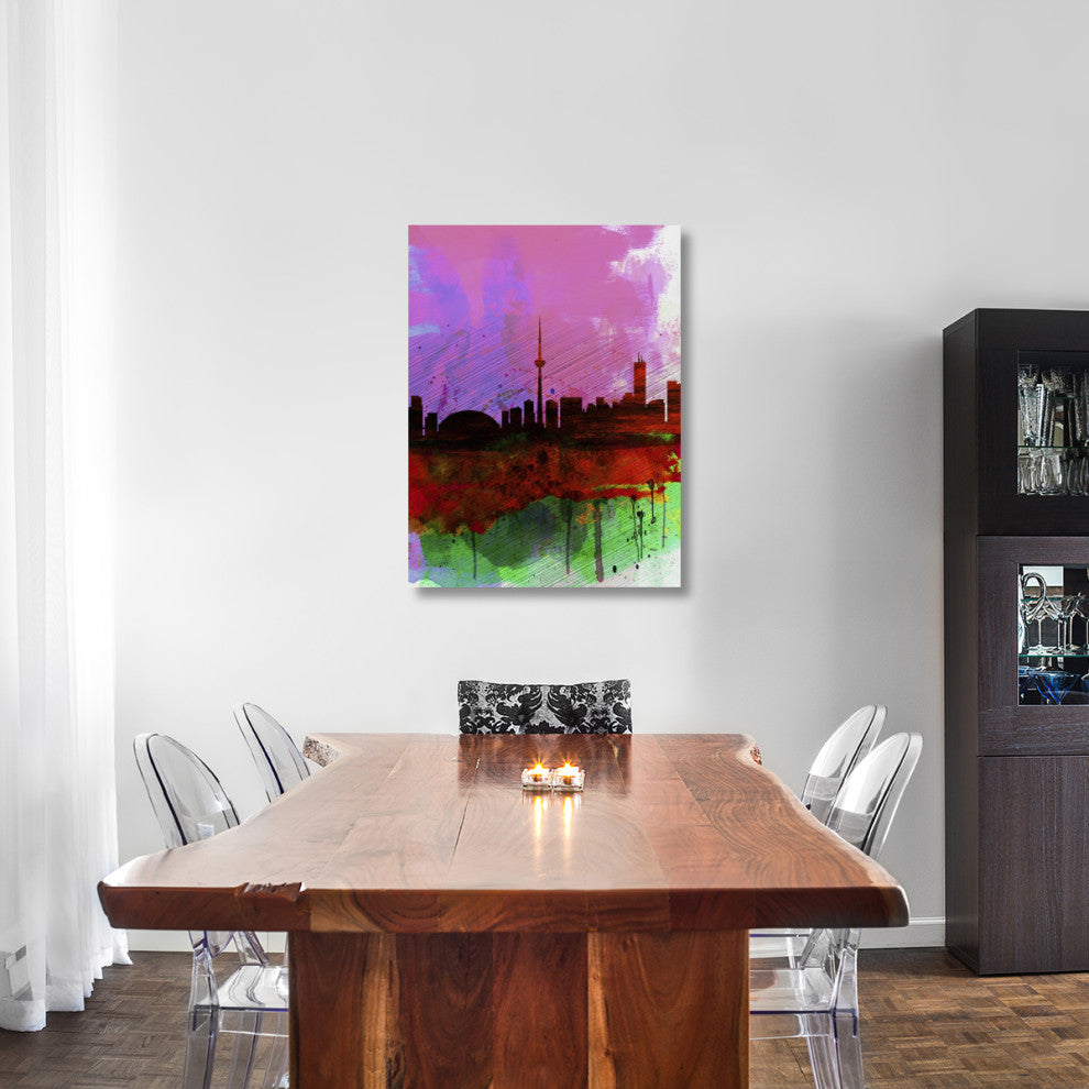 "Toronto Watercolor Skyline" Fine Art Print