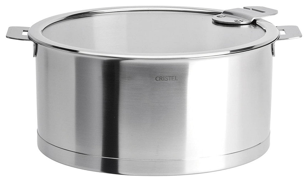 Cristel Strate Saucepan With Glass Lid, 2 Qt