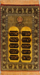 Handmade Historical 10 Moses Commandments Oriental Area Rug, Yellow, 6'8"X3'10"