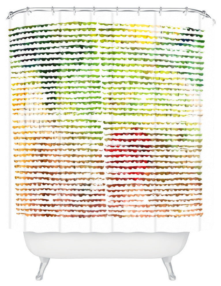 Susanne Kasielke Splashy Groove Shower Curtain