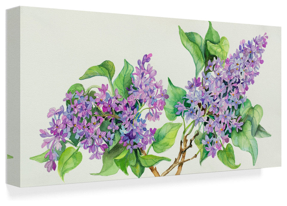 Joanne Porter 'Lilac Sprigs' Canvas Art, 47"x24"