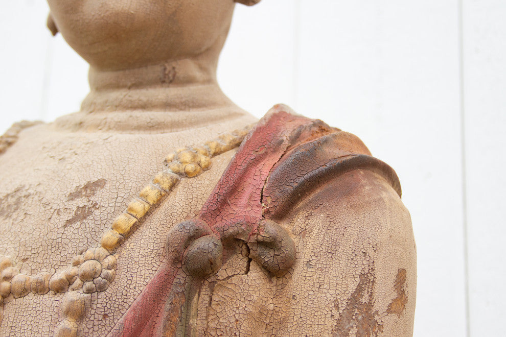 Rare Standing Antique Quan Yin Statue