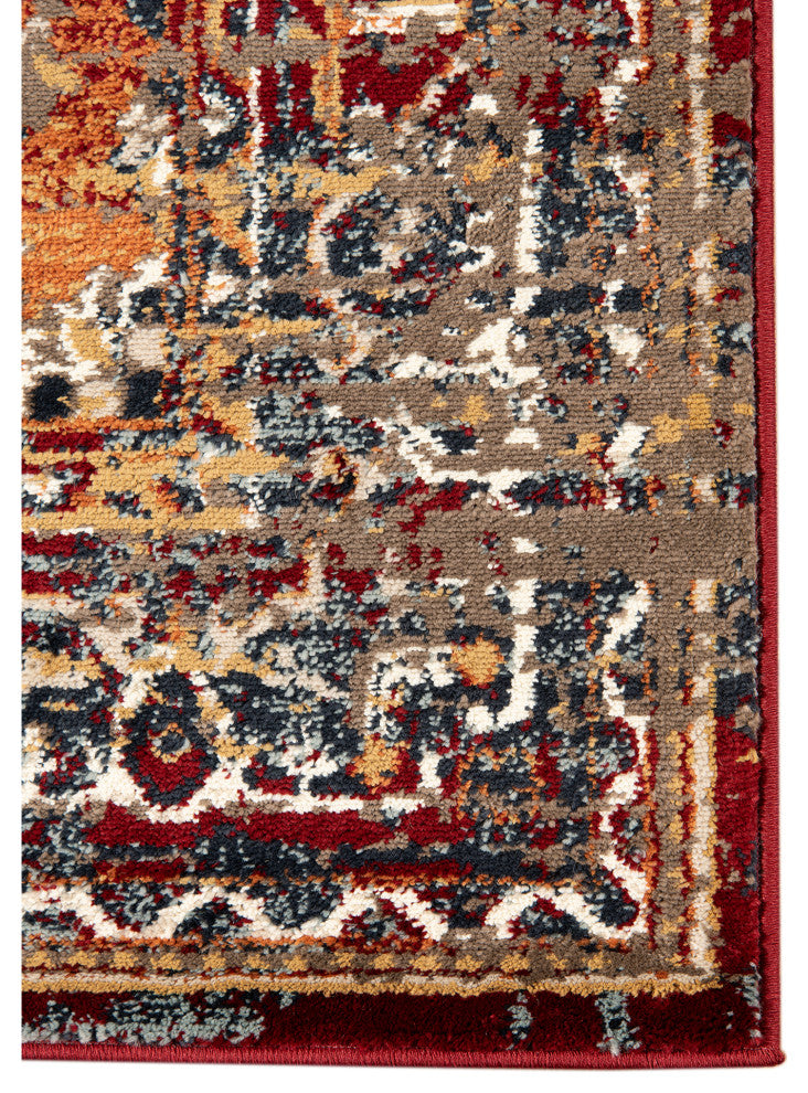Athinai Pelham Red Medallion Area Rug, 2'x3'