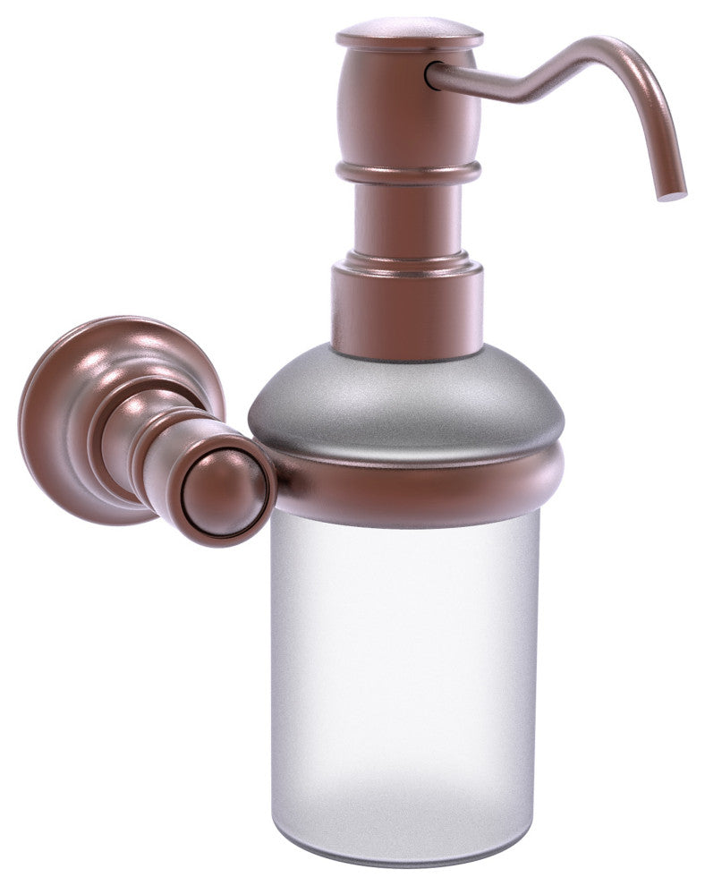 Carolina Wall Mounted Soap Dispenser, Antique Copper