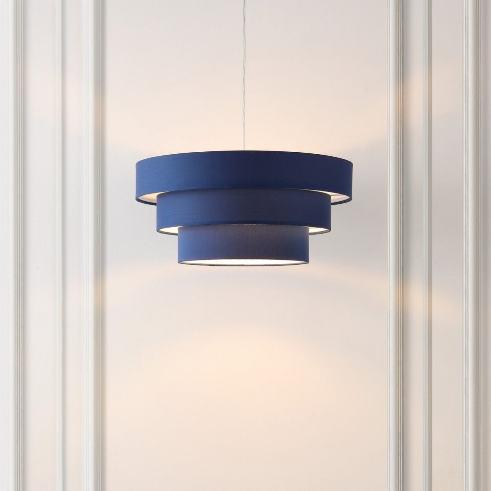 Safavieh Cleia 20" Pendant, Navy/White