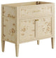 Modway Elysian 36" Modern Wood Bathroom Vanity Cabinet in Burgundy