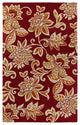 Surya Rhodes RDS-2319 9'x13' Rug, Garnet/Cream/Burnt Orange/Tan