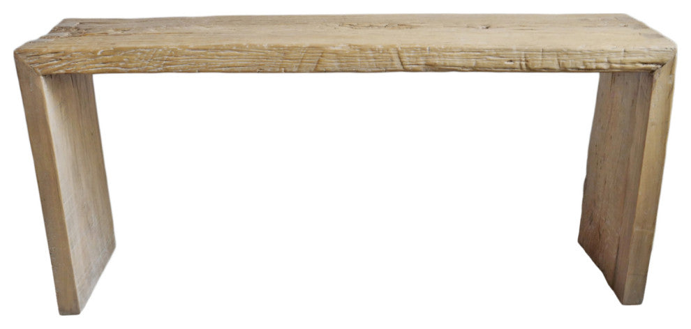 Salvaged Elm Waterfall Console Table