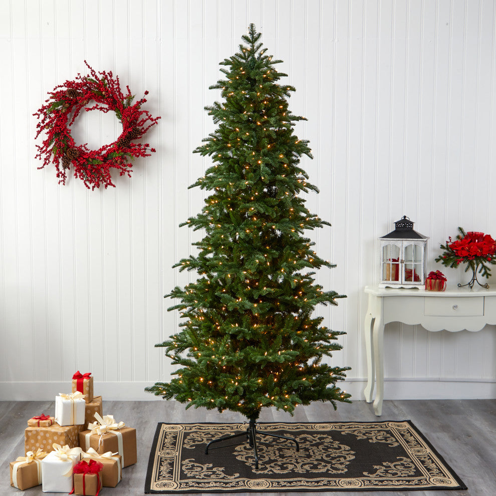 Nearly Natural 8ï¿½ South Carolina Fir Artificial Christmas Tree/ 650 Clear Lights