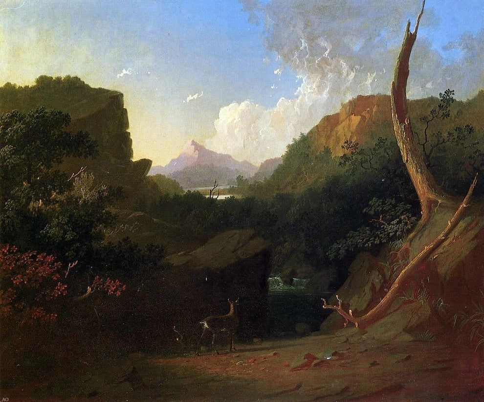 George Caleb Bingham Deer in a Stormy Landscape Wall Decal