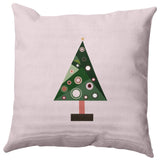 Crazy Christmas Decorative Throw Pillow, Pink, 18"x18"