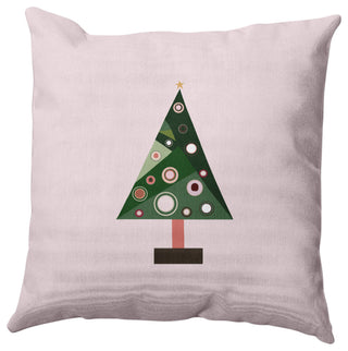Crazy Christmas Decorative Throw Pillow, Pink, 18"x18"