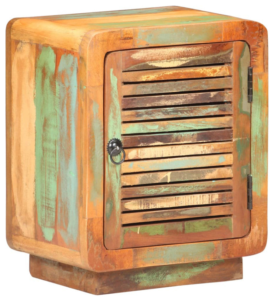 vidaXL Nightstand Storage Bedside Cabinet Nightstand Solid Reclaimed Wood