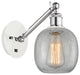 Innovations 317-1W-WPC-G105 1-Light Sconce, White and Polished Chrome