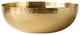 Round Hammered Metal Bowl, Gold