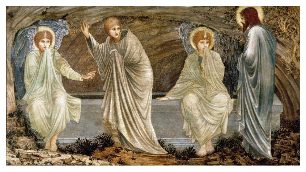 "The Morning of the Resurrection" Print by Sir Edward Burne-Jones, 42"x24"