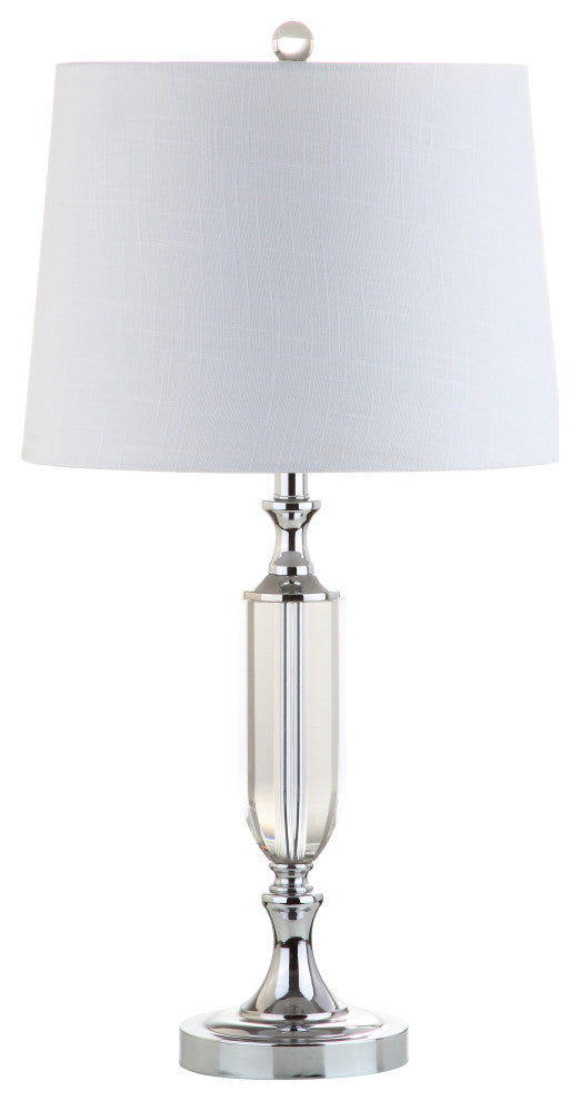Bella 27" Crystal Table Lamp, Clear