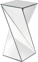 Howard Elliott Aries Twisted Mirrored End Table