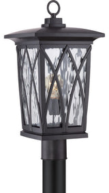 Grover 1-Light Outdoor Lantern, Mystic Black