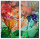 Painted Petals LXI 2-Piece Canvas Art Set, 40"x20"
