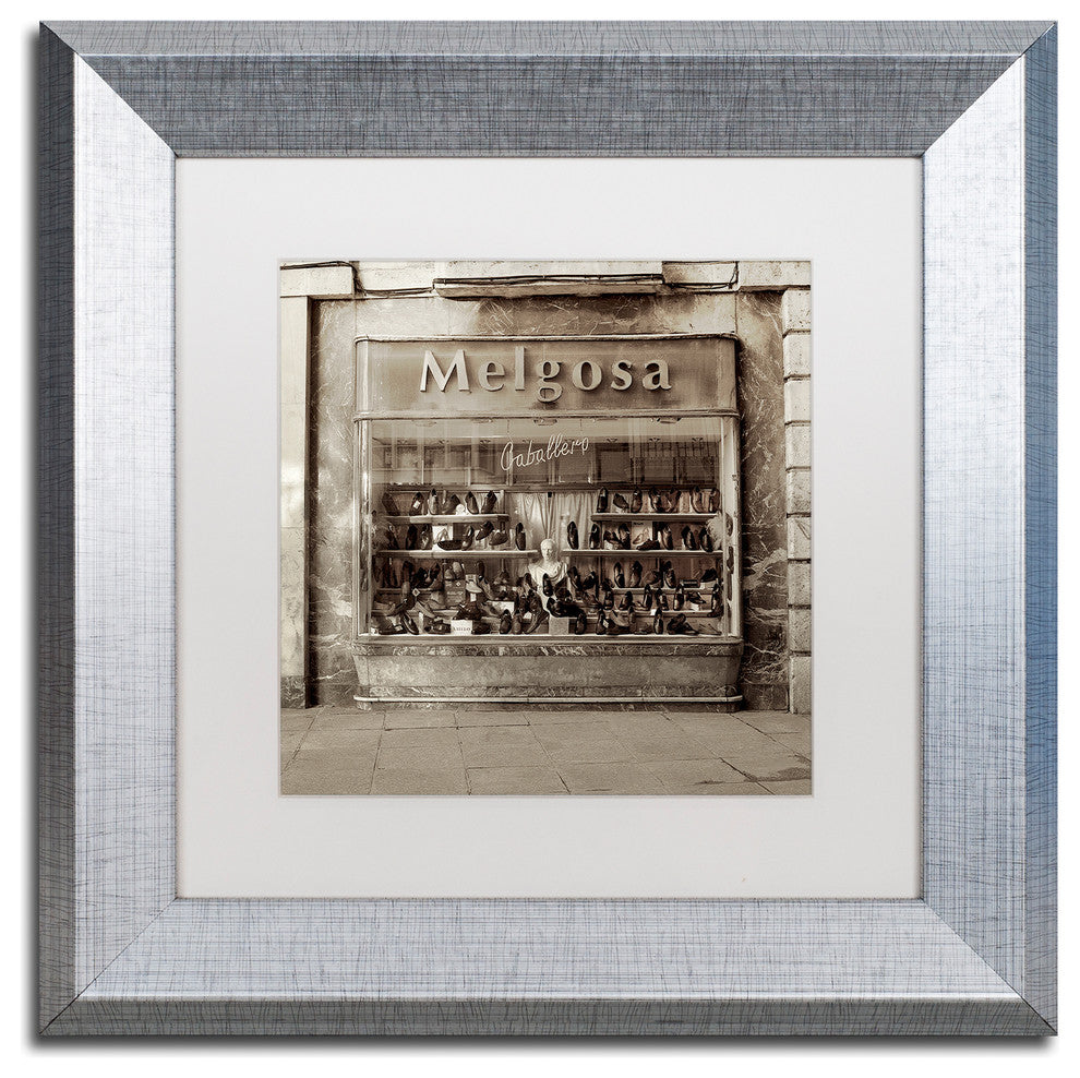 Alan Blaustein ''Borgos II'' Art, Silver Frame, White Mat, 11x11