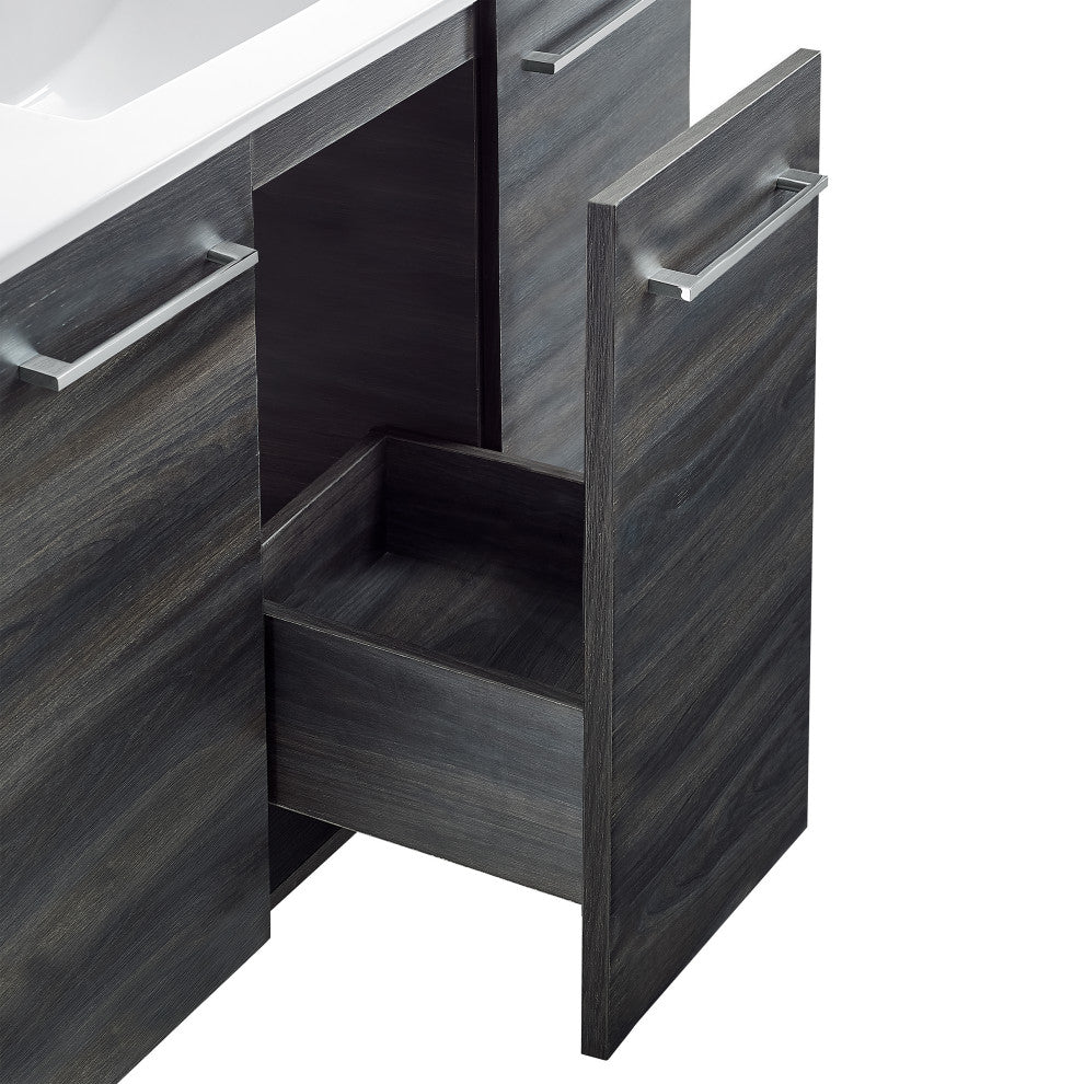 Annecy 36" Bathroom Vanity, Black Walnut, Cabinet Only