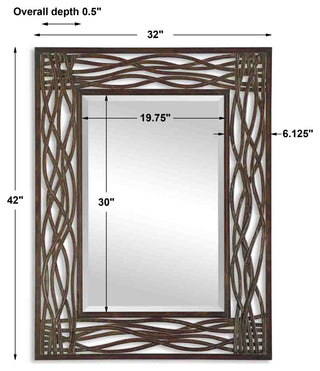 Uttermost Dorigrass Mirror, Brown