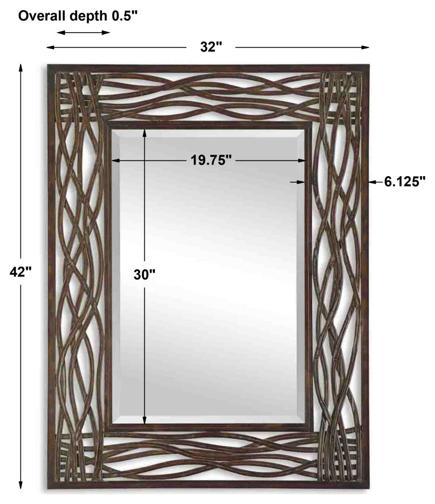Uttermost Dorigrass Mirror, Brown