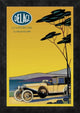 "Delage - Out for a Drive" Framed Canvas Giclee, 14"x20"