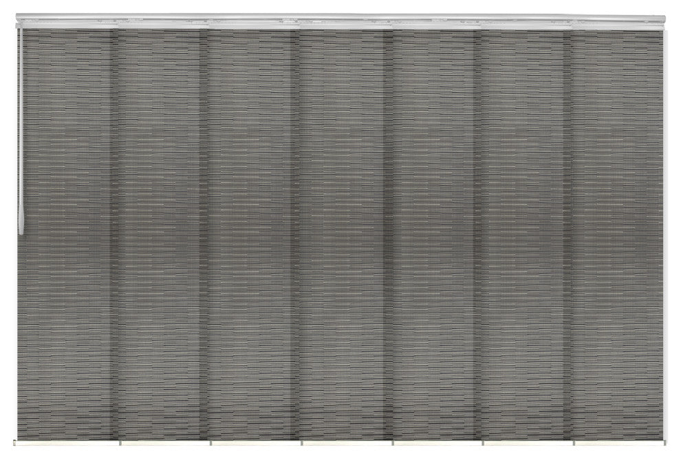 Kato 7-Panel Track Extendable Vertical Blinds 110-153"W