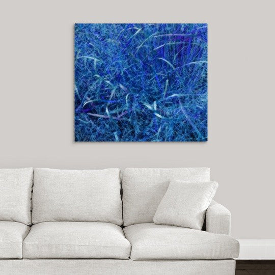 "Big Grass Surreal Abstract" Wrapped Canvas Art Print, 36"x32"x1.5"