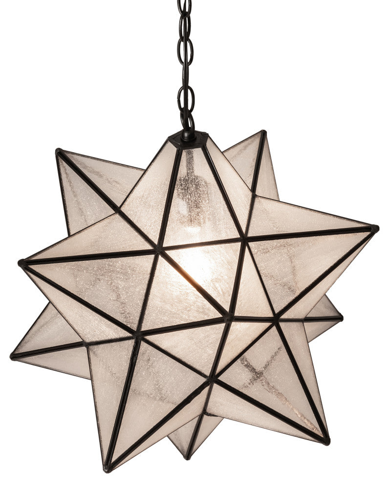 18 Wide Moravian Star Pendant