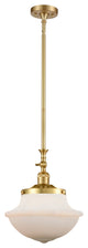 Oxford Mini Pendant, Satin Gold, Matte White
