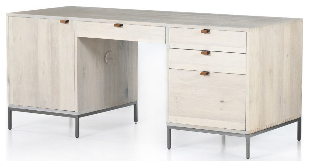 Trey Executive Desk-Dove Poplar