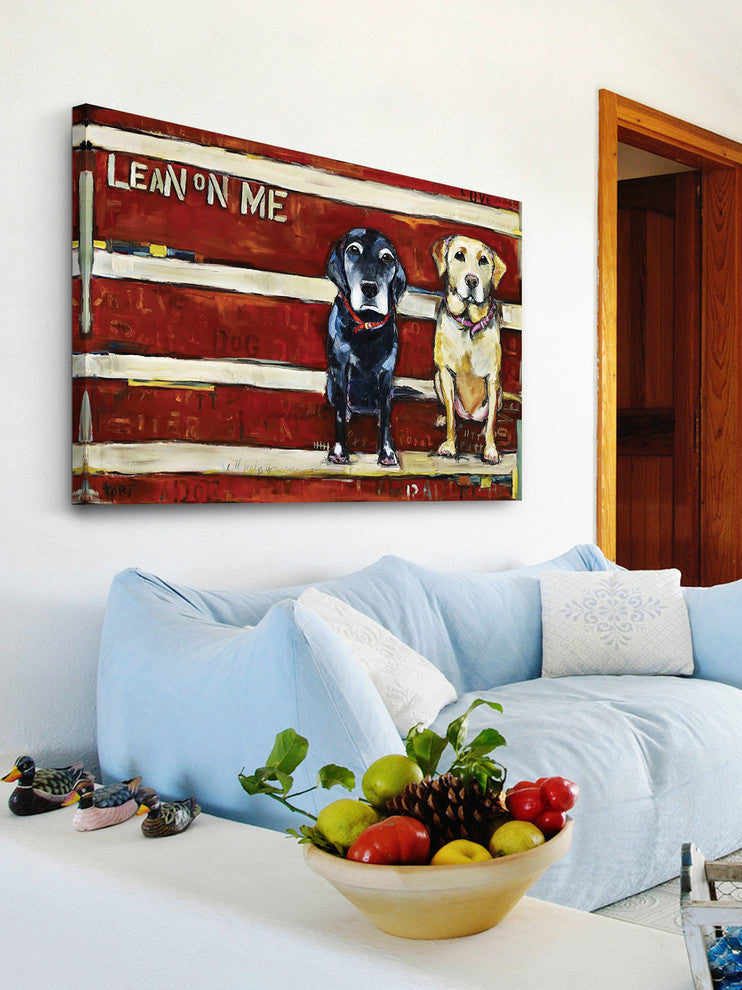 "Lean on Me" Painting Print on Canvas by Tori Campisi