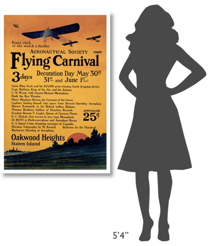 "Aeronautical Society Flying Carnival" Digital Paper Print by Unknown, 31"x46"
