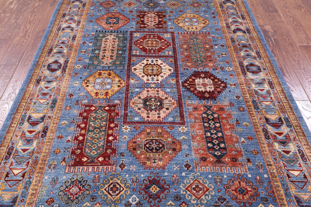 Fine Turkmen Ersari Handmade Wool Rug 5' 8" X 8' 6" Q11214