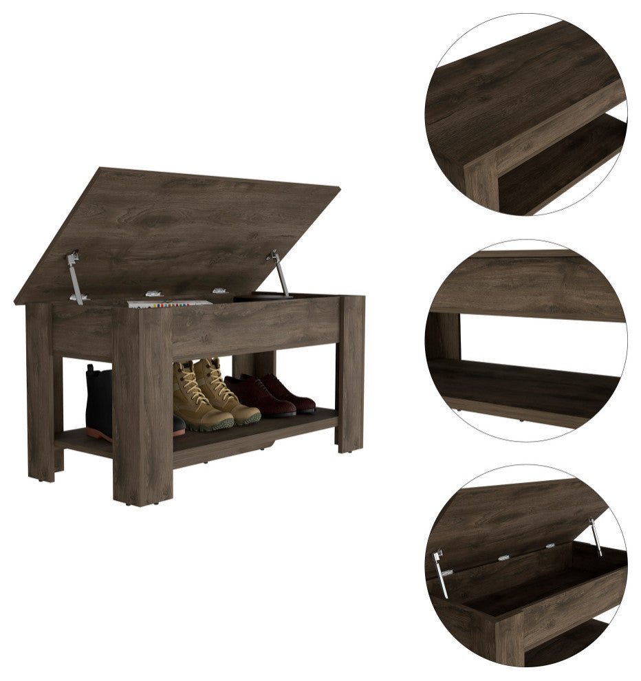 Daffodil Storage Table, Dark Brown